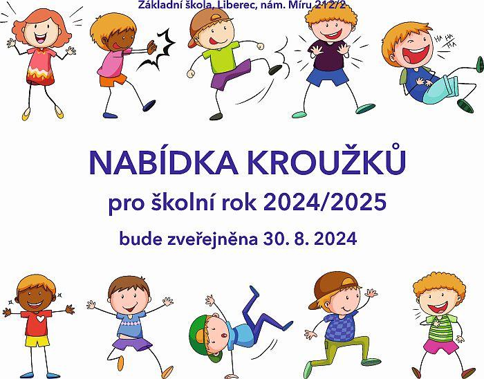 Nabídka kroužků na školní rok 2024/2025
